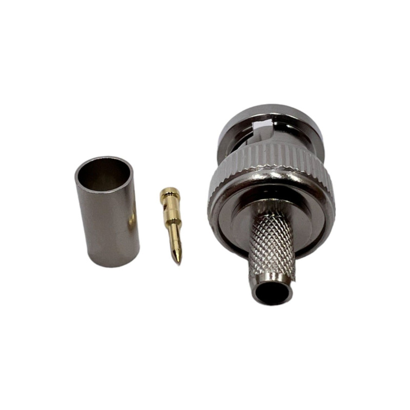 Разъем BNC-Male на кабель RG223 под обжим