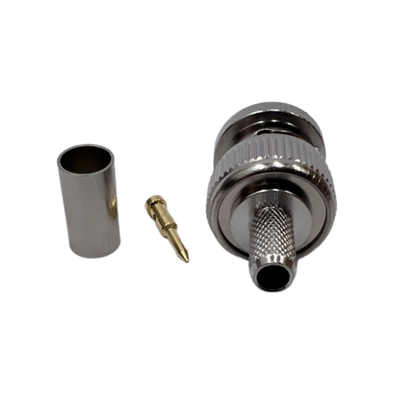 Роз'єм BNC-Male на кабель RG400 під обтиск