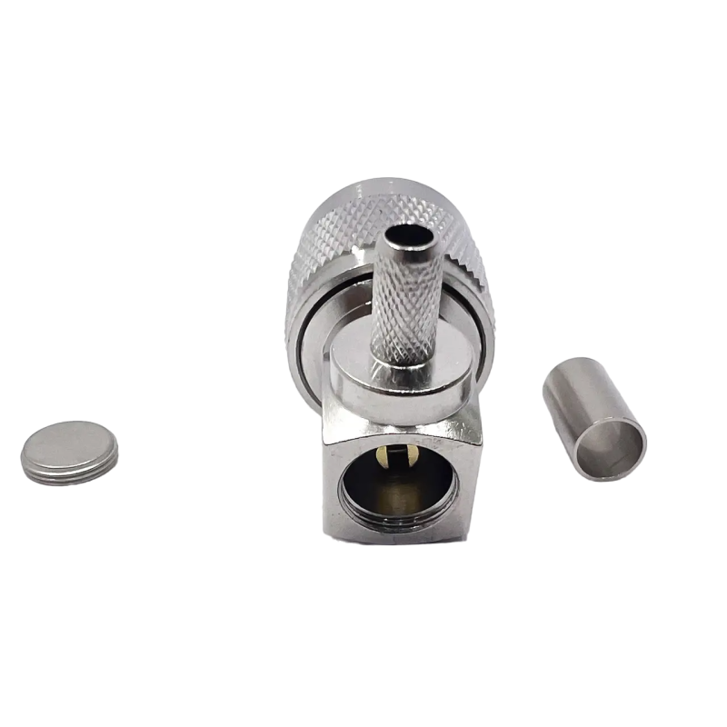 Роз'єм N-Type-Male 90° на кабель RG400 під обтиск