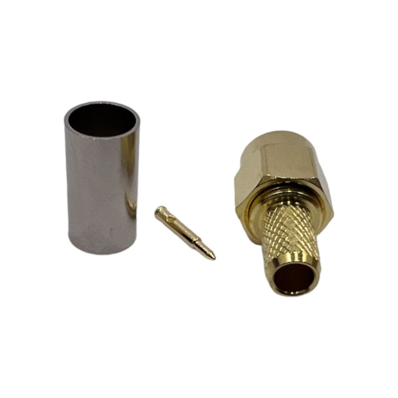 Роз'єм SMA-Male на кабель RG400 під обтиск