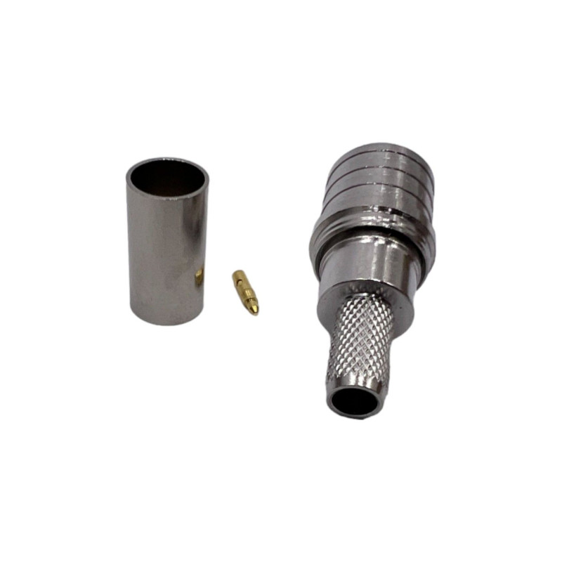 Разъем QMA-Male на кабель RG400 под обжим