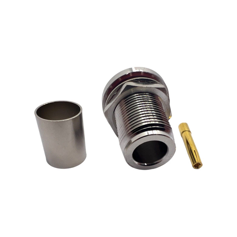 Роз'єм N-Type-Female-bulkhead на кабель RG8