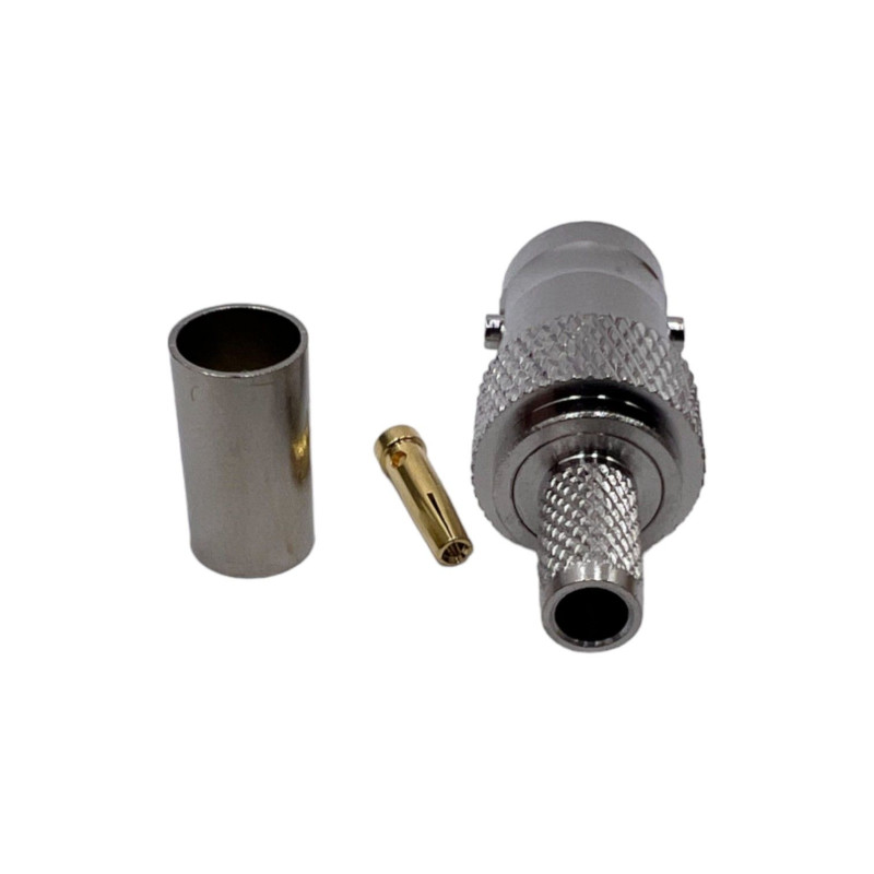 Роз'єм BNC-Female на кабель RG400 під обтиск