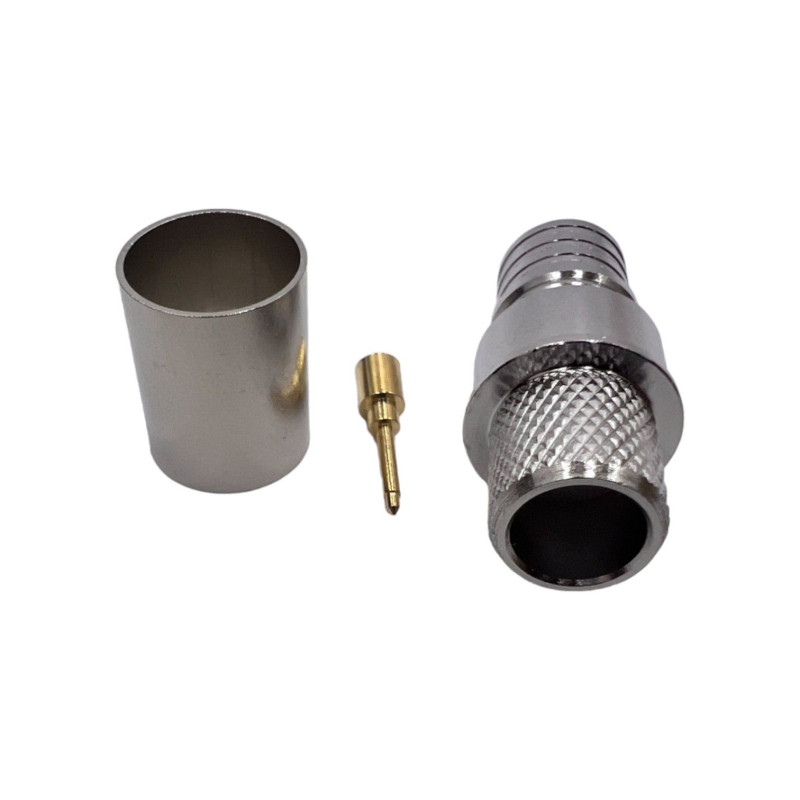 Разъем QMA-Male на кабель RG-213 под обжим