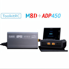 FPV SET Зарядний пристрій M8D + APD450 1-8S DC 1600W AC 450W ToolkitRC M8D + ToolkitRC ADP450 FPV SET Зарядний пристрій M8D + APD450 1-8S DC 1600W AC 450W ToolkitRC M8D + ToolkitRC ADP450