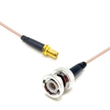 Пігтейл BNC-Male - F-Female ВЧ кабель перехідник RG316 довжина 30 см