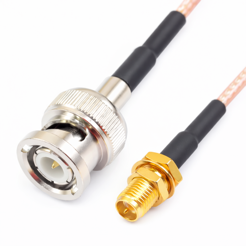 Пігтейл BNC-Male - RP-SMA-Female ВЧ кабель перехідник RG316 довжина 30 см