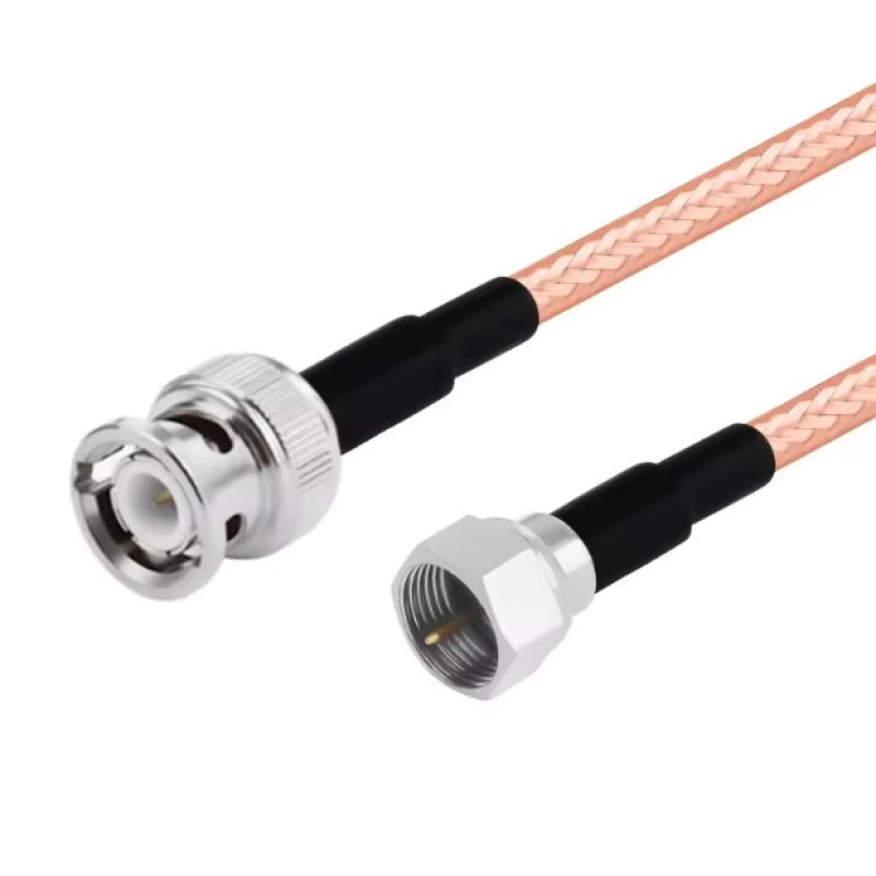 Пигтейл F-Male - BNC-Male ВЧ кабель переходник RG316 длинна 30 см