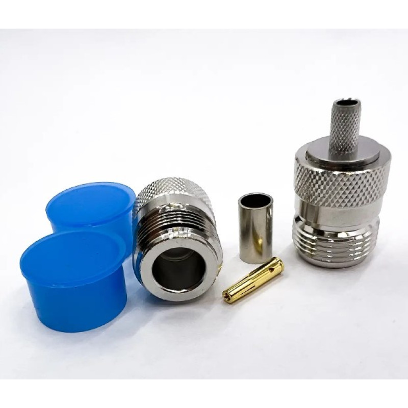 Роз'єм N-Type Female на кабель RG-58 під обтиск