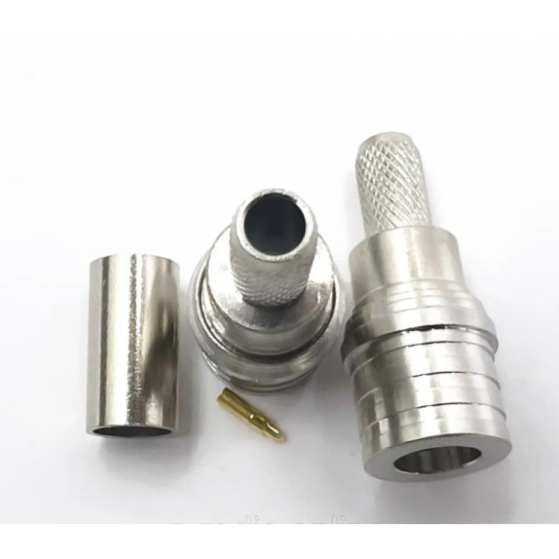 Разъем QMA-Male на кабель RG-58 под обжим