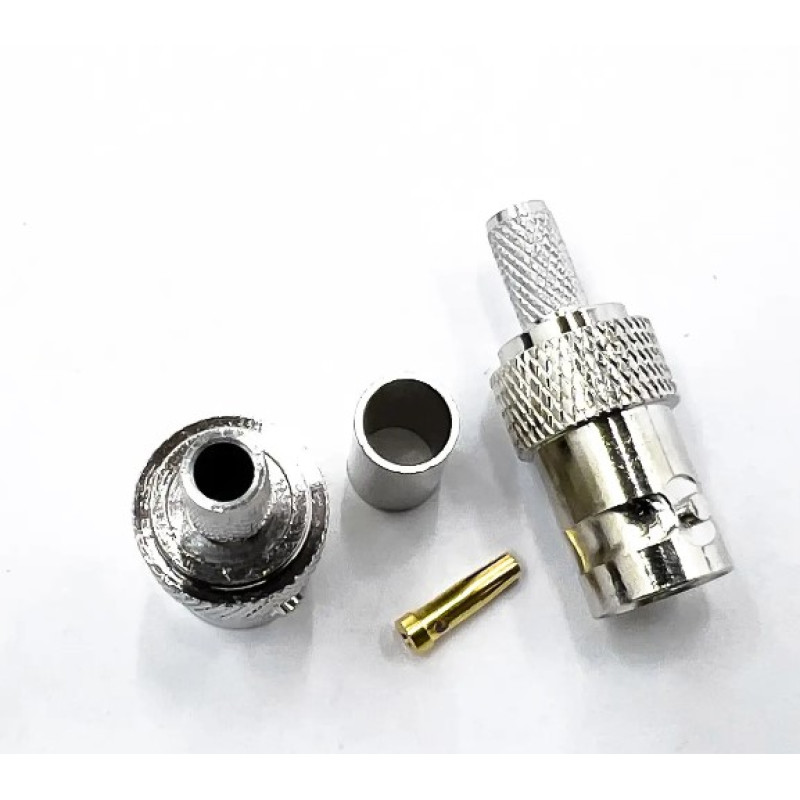 Разъем BNC Female на кабель RG-58 под обжим