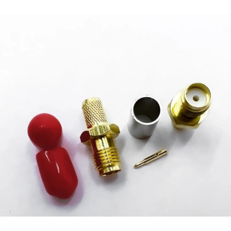 Роз'єм RP-SMA Female на кабель RG-58 під обтиск