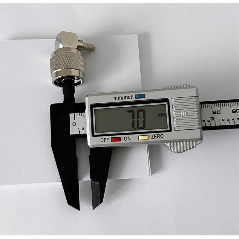 Разъем N-Type Male на кабель RG-58 под обжим, угловой