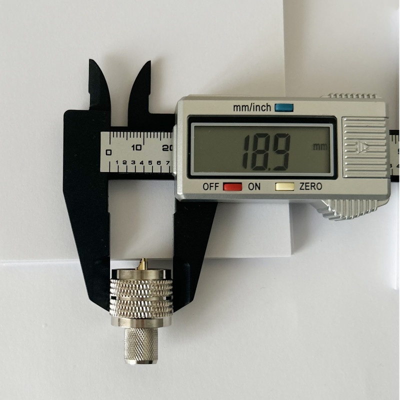 Роз'єм UHF-Male (PL259) на кабель RG-8/LMR400 під обтиск