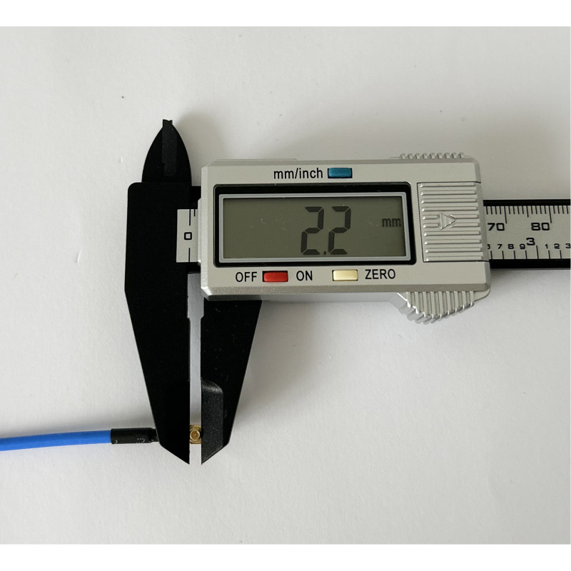 Пігтейл MMCX-90 - N-Type-F ВЧ кабель перехідник RG405 15 см, кутовий