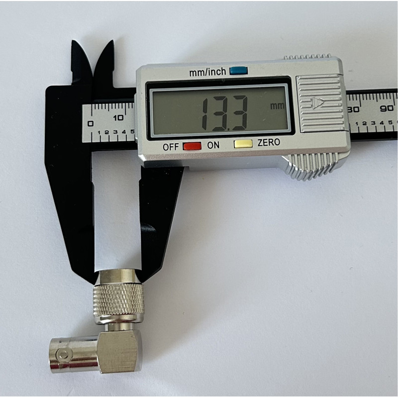 Переходник TNC-Male - BNC-Female 90°(коннектор папа - мама) угловой