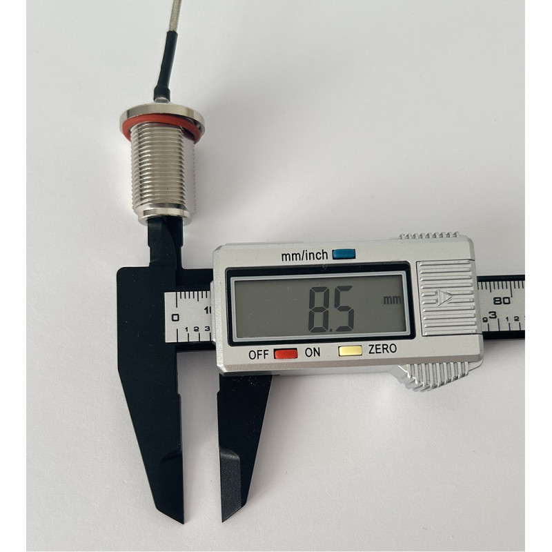 Пигтейл MCX-90 - N-Type-F ВЧ кабель переходник RG405 20 см, угловой