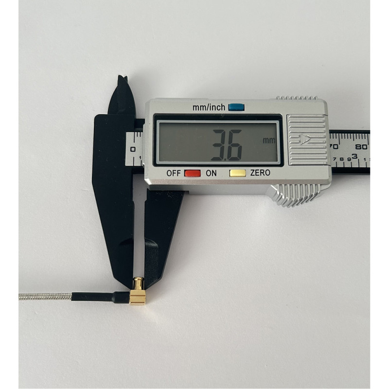 Пигтейл MCX-90 - N-Type-F ВЧ кабель переходник RG405 20 см, угловой