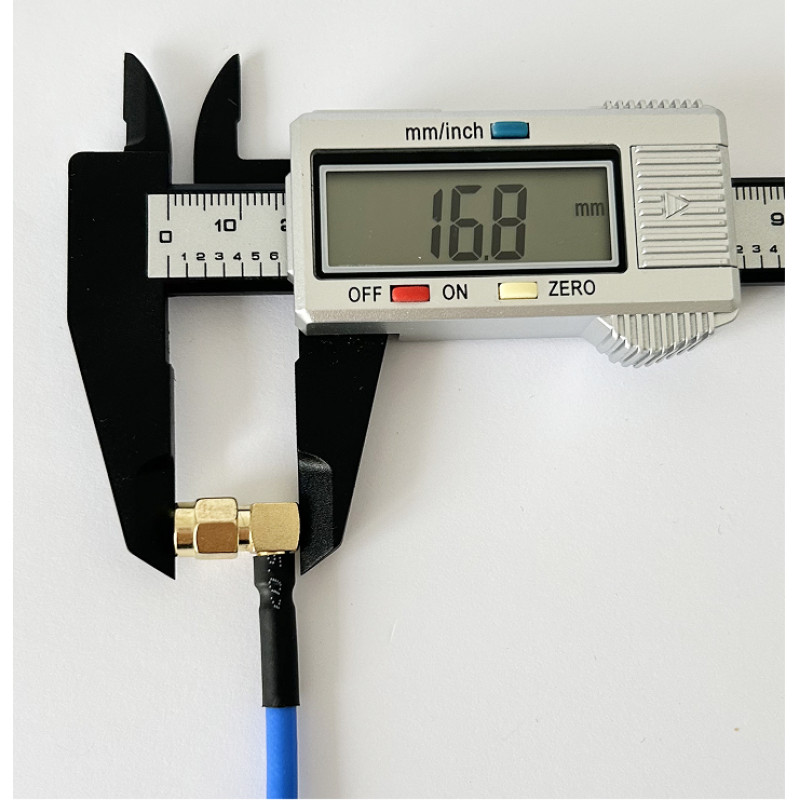 Пігтейл SMA-Male - SMA-Male-90 RG402 ВЧ кабель перехідник RG402 довжина 30 см кутовий
