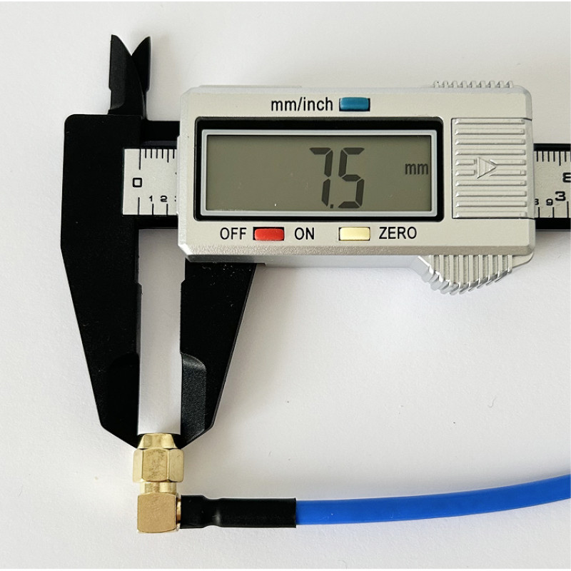 Пігтейл SMA-Male - SMA-Male-90 RG402 ВЧ кабель перехідник RG402 довжина 30 см кутовий