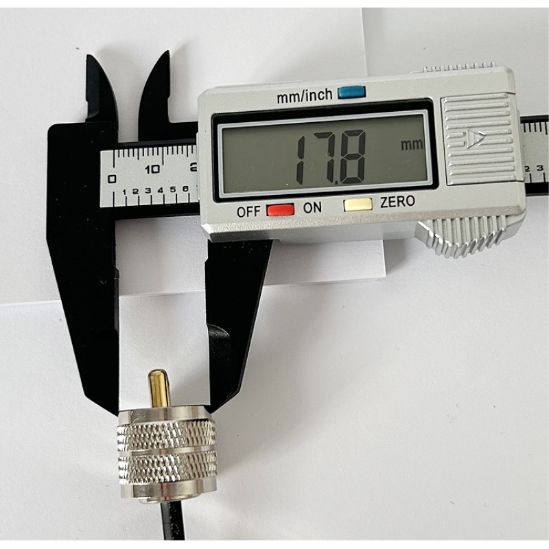 Пигтейл UHF-Male — QMA-Female, ВЧ кабель RG316, 30 см