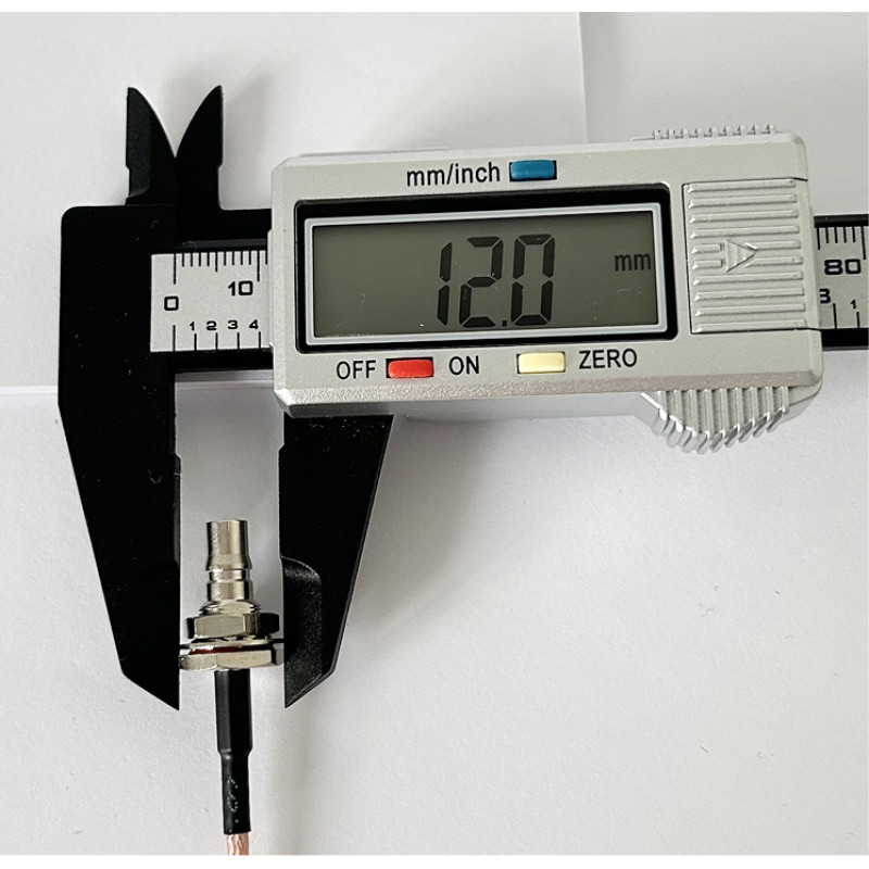 Пигтейл UHF-Male — QMA-Female, ВЧ кабель RG316, 30 см