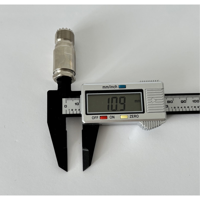 Разъем UHF-Female на кабель RG-213 под пайку