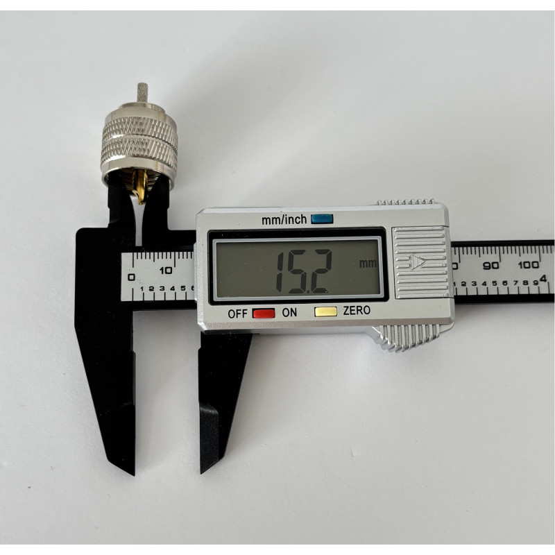 Разъем UHF-Male (PL259) на кабель RG316 под обжим