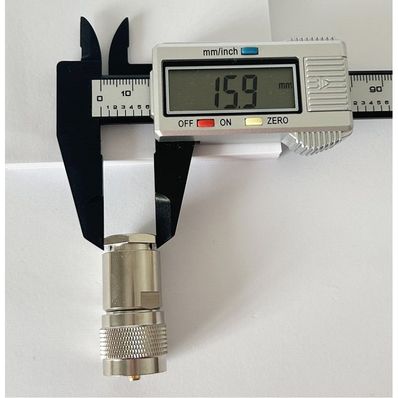 Разъем UHF-Male на кабель RG-213 под пайку