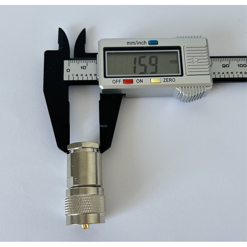 Разъем UHF-Male на кабель RG-8/LMR400 под пайку