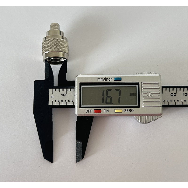 Разъем N-Male обжимной под кабель RG5/RG6/5D-FB/LMR300 (латунь, 50 Ом)