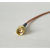 Пигтейл SMA-Male – SMA-Female ВЧ кабель-переходник RG316, длина 30 см.