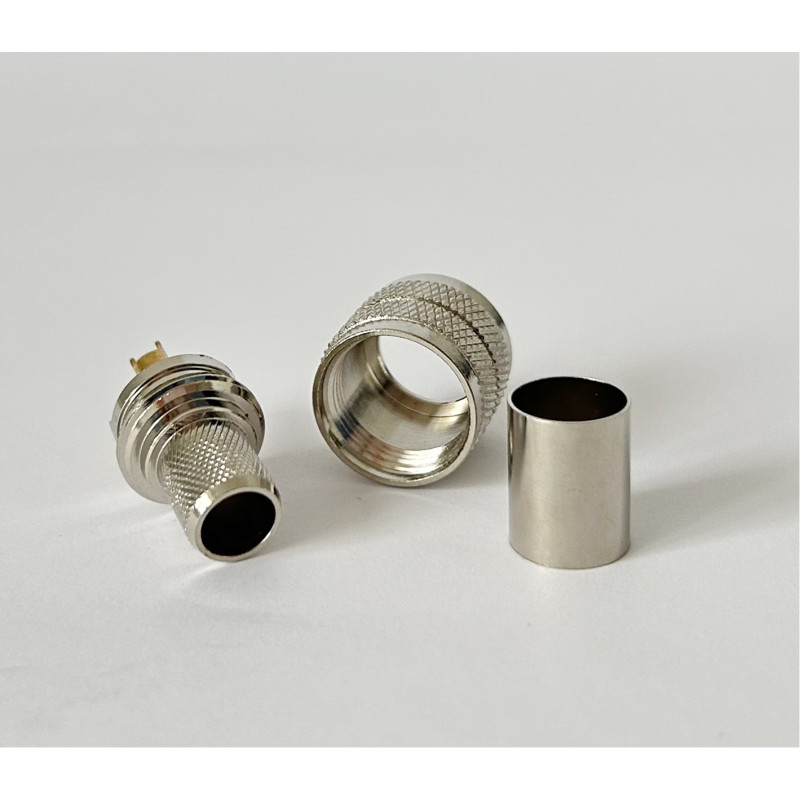 Роз'єм UHF-Male (PL259) на кабель RG-8/LMR400 під обтиск