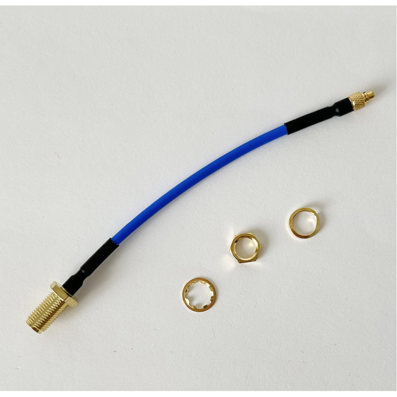 Пігтейл MMCX-Male - SMA-Female ВЧ кабель перехідник ss405 10 см