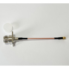 Пігтейл N-Type-Female - MCX-Male-90 ВЧ кабель перехідник RG316 10 см, фланцевий Пігтейл N-Type-Female - MCX-Male-90 ВЧ кабель перехідник RG316 10 см, фланцевий