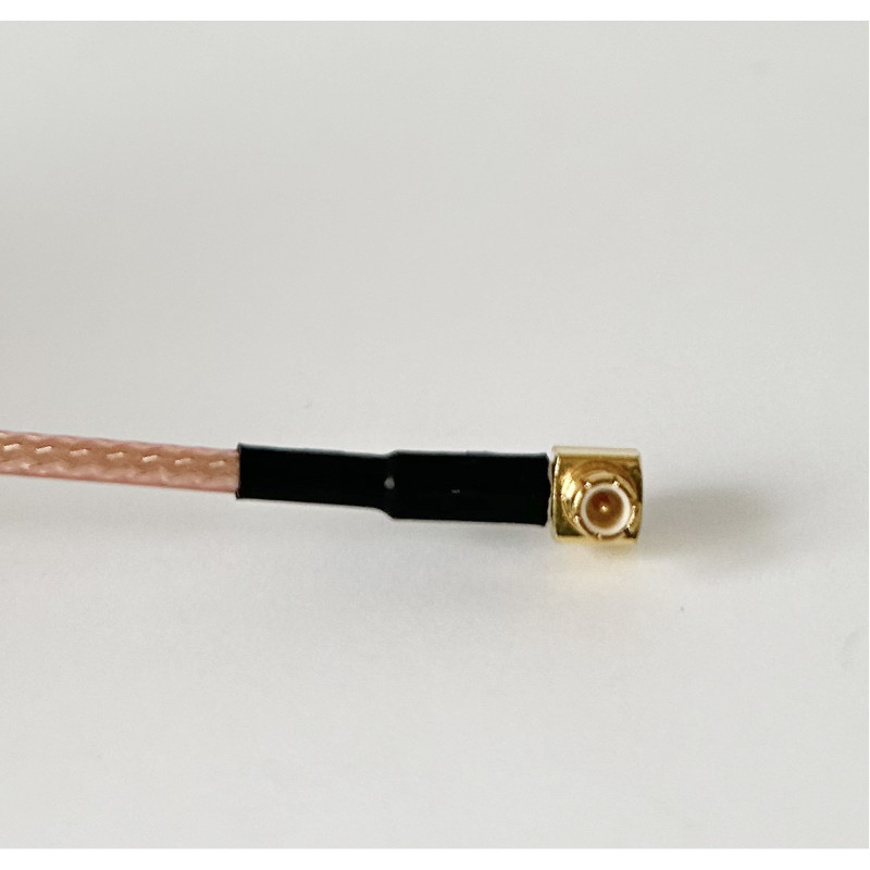 Пигтейл N-Type-Female - MCX-Male-90 ВЧ кабель переходник RG316 10 см, фланцевий