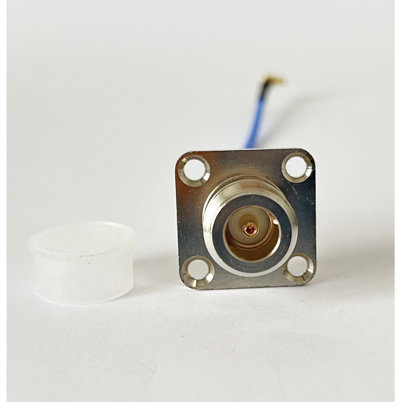 Пигтейл N-Type-Female Фленцевый - MMCX-Male-90 ВЧ кабель переходник ss405 15 см