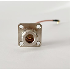 Пігтейл N-Type-Female-Flange - MMCX-Male ВЧ кабель перехідник RG316 довжина 15 см кутовий Пігтейл N-Type-Female-Flange - MMCX-Male ВЧ кабель перехідник RG316 довжина 15 см кутовий