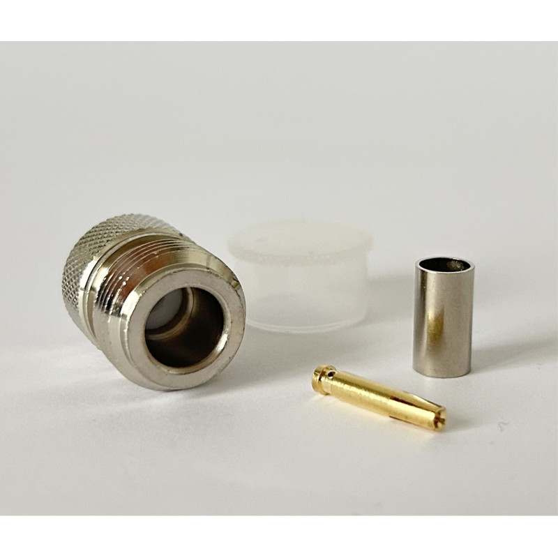 Роз'єм N-Type Female на кабель RG-58 під обтиск