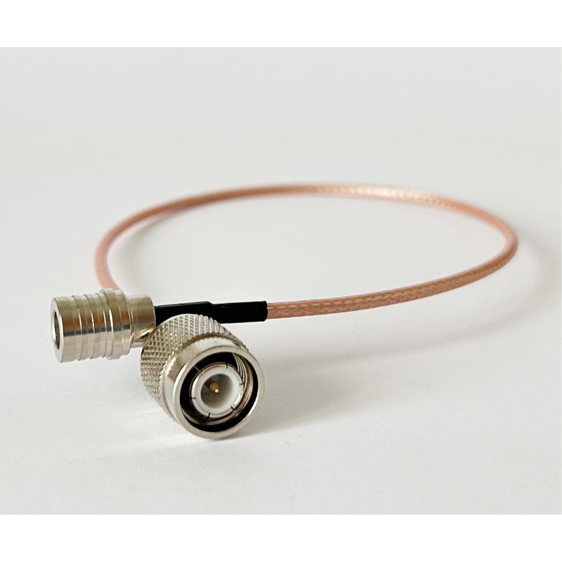 Пігтейл QMA-Male - TNC-Male ВЧ кабель перехідник RG316 довжина 30 см