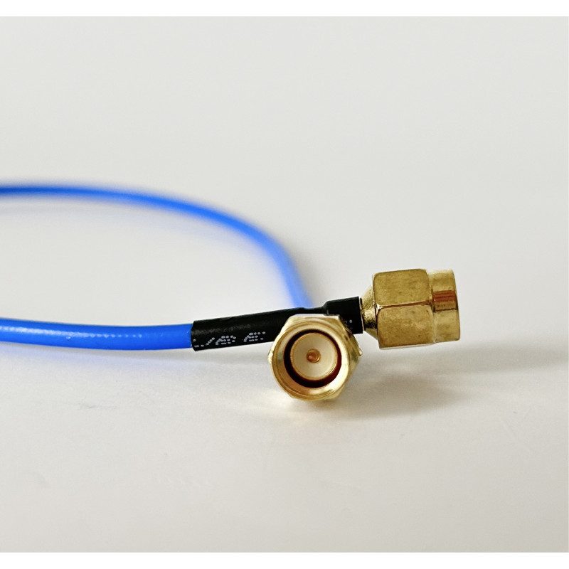 Пигтейл SMA-Male - SMA-Male ВЧ кабель переходник RG-405 (Semi-Rigid) 30 см