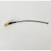 Пигтейл SMA-Male - U.FL-Female ВЧ кабель переходник 1,13 мм 10 см