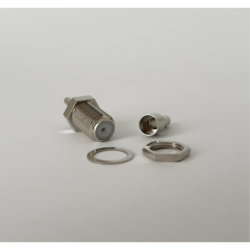 Роз'єм F-Female на кабель RG174 під обтиск