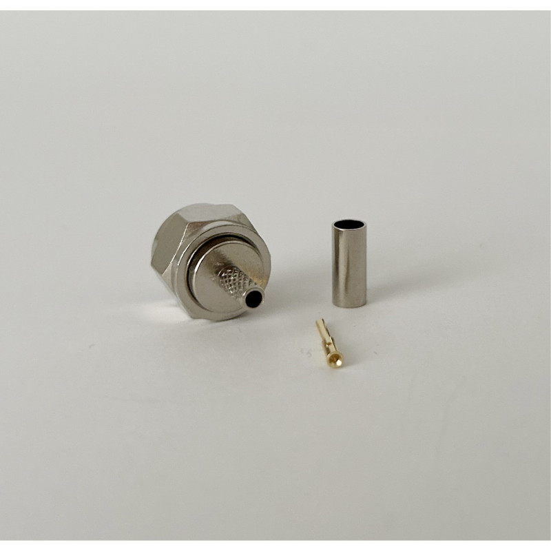 Разъем F-Male на кабель RG174 под обжим