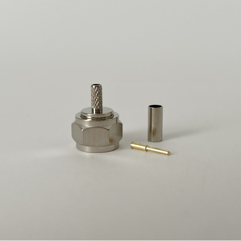 Разъем F-Male на кабель RG174 под обжим