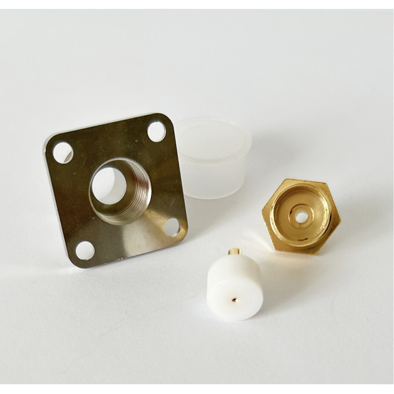 Роз'єм N-Type-Female мама на кабель RG405 фланцевий