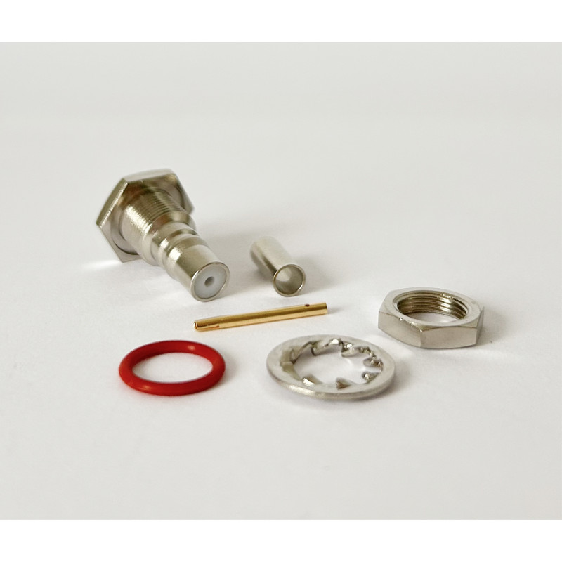 Роз'єм QMA-Female на кабель RG316 під обтиск