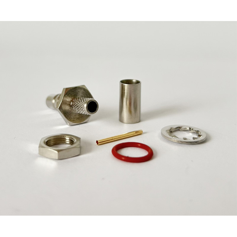 Роз'єм QMA-Female на кабель RG400 під обтиск