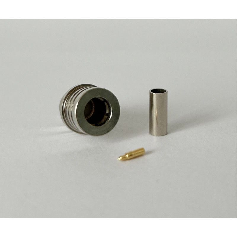 Роз'єм QMA-Male на кабель RG316 під обтиск