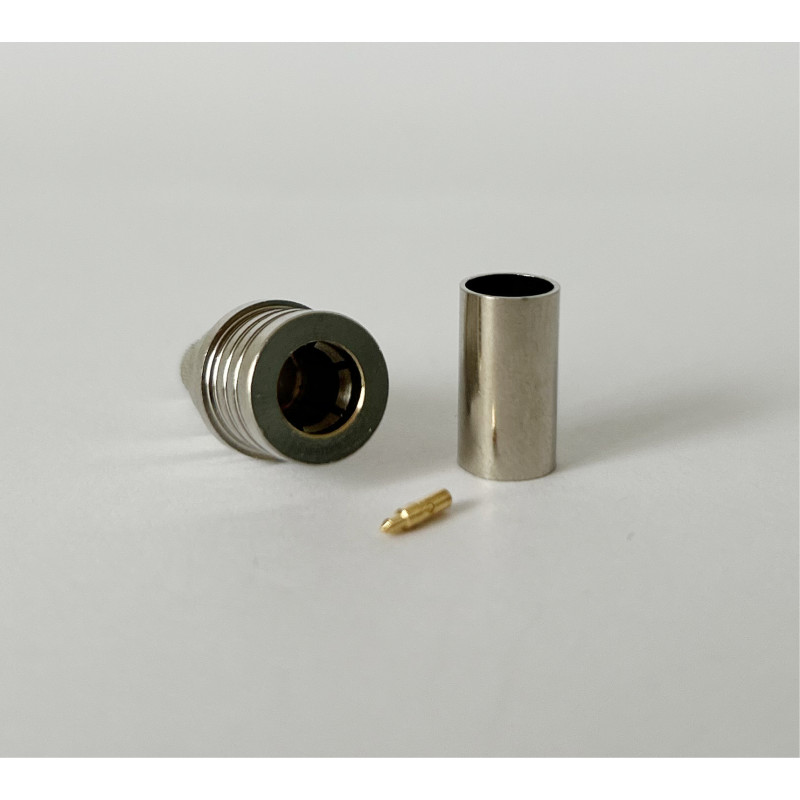 Разъем QMA-Male на кабель RG400 под обжим